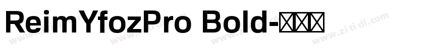 ReimYfozPro Bold字体转换